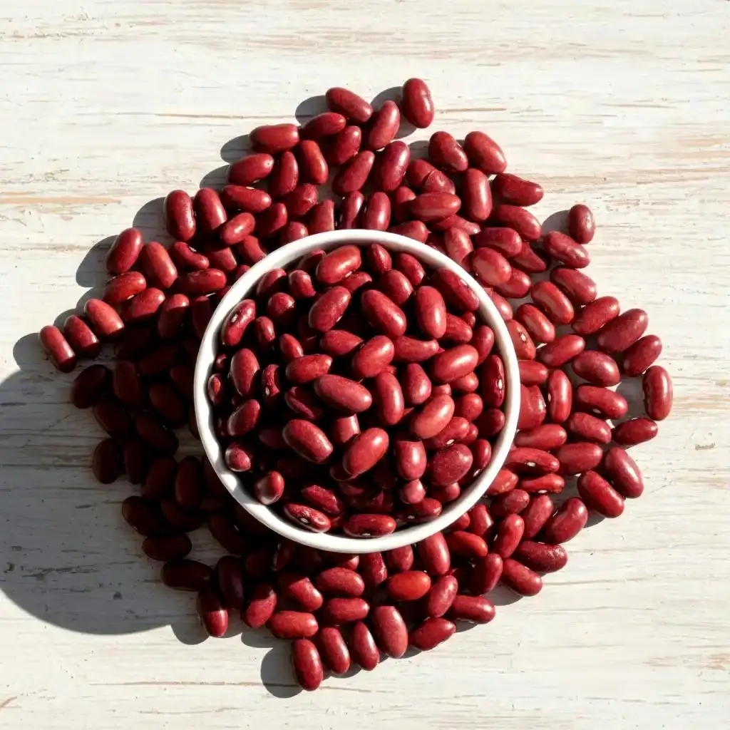 Kidney beans rich in nutrients supporting a diet for healthy hair and strong growth