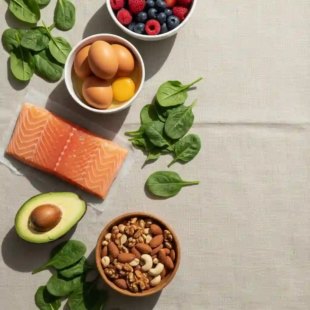 Nutritious foods that support a hair care routine for healthy hair and strong growth